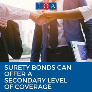 Surety bonds can offer a secondary level of coverage